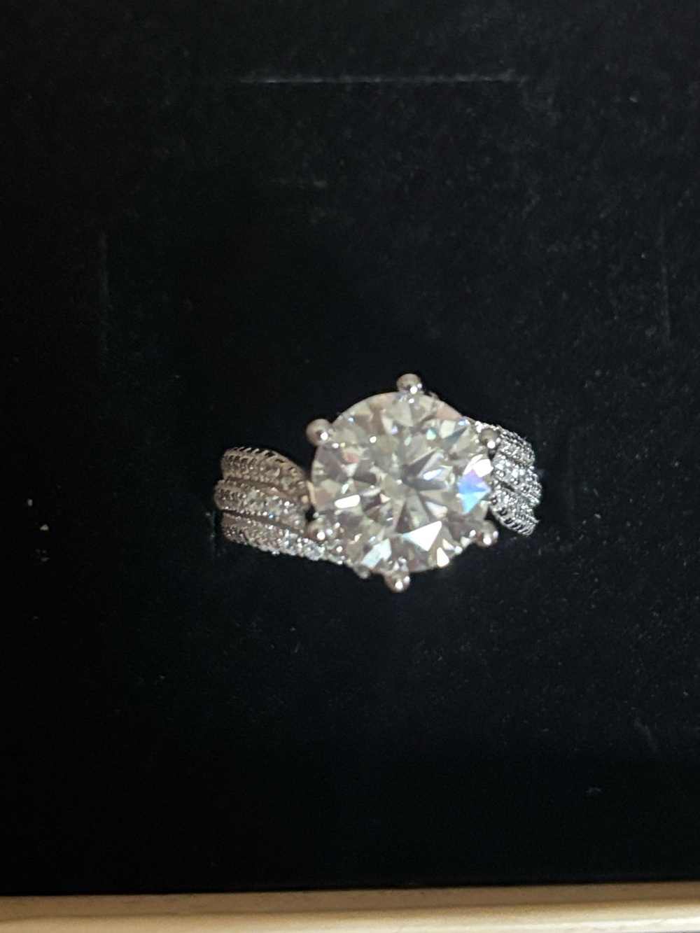 Mossainite diamond ring - Picture 4 of 5